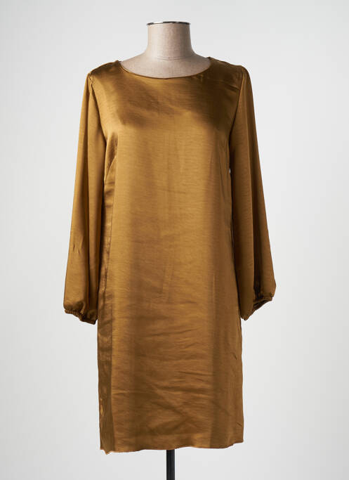 Robe mi-longue marron SEE THE MOON pour femme