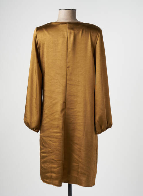 Robe mi-longue marron SEE THE MOON pour femme