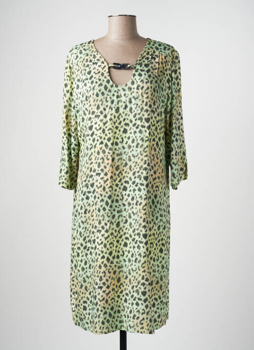 Robe mi-longue vert DANEVA pour femme