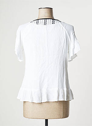Blouse manches courtes manches courtes blanc S.QUISE femme