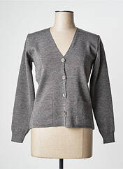 Gilet manches longues gris fonce DUGER pour femme seconde vue