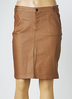 Jupe courte poches marron X-MAX femme
