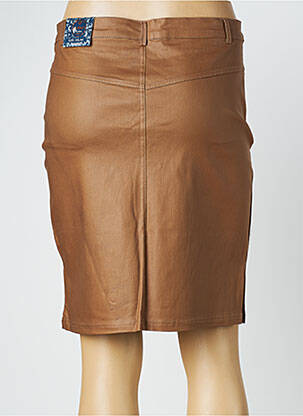 Jupe courte poches marron X-MAX femme