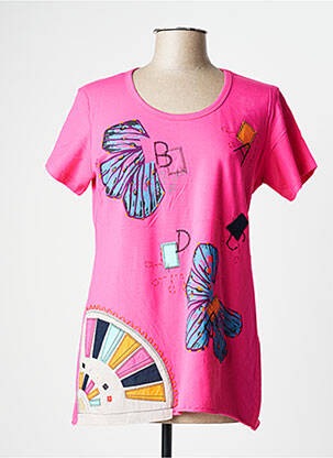 T-shirt rose S.QUISE pour femme