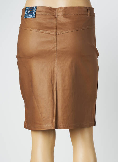 Jupe courte marron X-MAX pour femme
