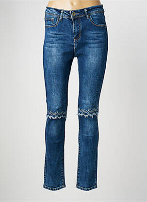 Jeans coupe slim stretch taille normale bleu X-MAX femme