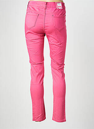 Pantalon slim tissage popeline taille normale rose X-MAX femme