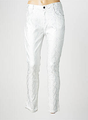 Pantalon slim stretch taille normale argent X-MAX femme