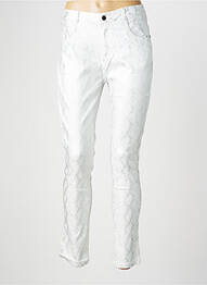 Pantalon slim stretch taille normale argent X-MAX femme