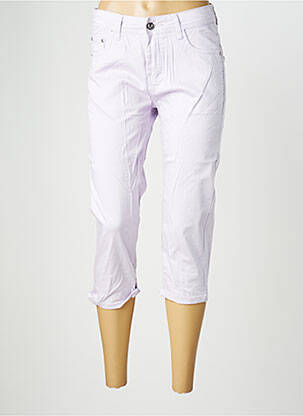 Pantacourt stretch taille normale violet X-MAX femme