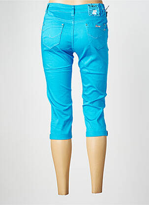 Pantacourt stretch taille normale bleu X-MAX femme