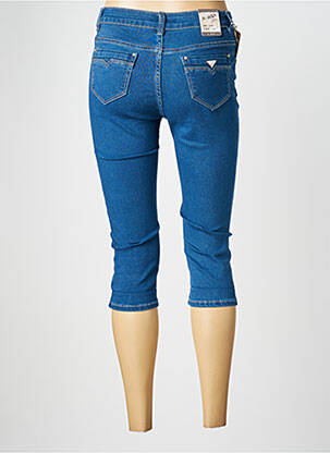 Pantacourt stretch taille normale bleu X-MAX femme