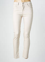 Pantalon slim beige X-MAX pour femme seconde vue