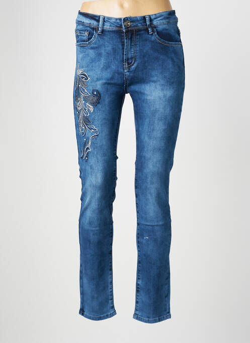 Jeans coupe slim bleu X-MAX pour femme