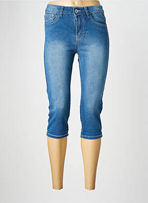 Corsaire délavé taille haute bleu X-MAX femme