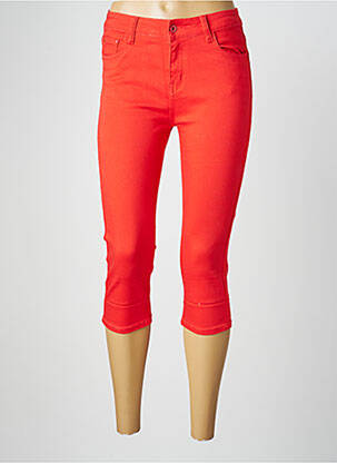 Corsaire stretch taille normale rouge X-MAX femme