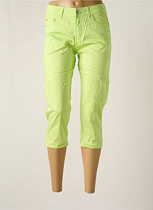 Pantacourt stretch taille normale vert X-MAX femme