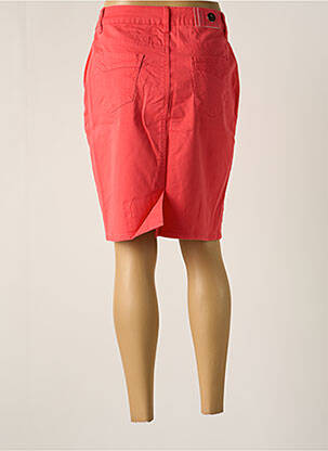 Jupe mi-longue stretch rose S.QUISE femme