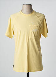 T-shirt coupe cintrée manches courtes jaune LOOKING homme
