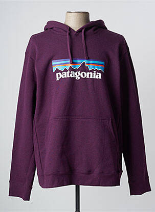Sweat-shirt à capuche violet PATAGONIA pour homme