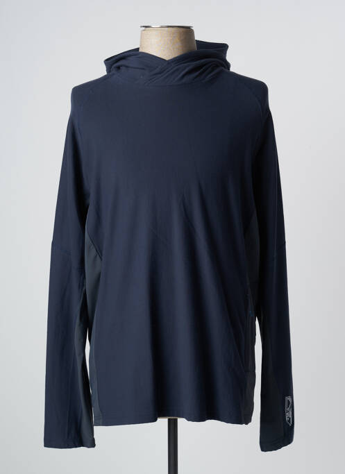 Sweat-shirt à capuche bleu LOOKING pour homme