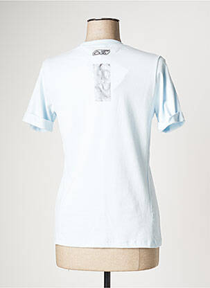 T-shirt sérigraphie manches courtes bleu LOOKING FOR WILD femme