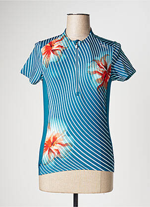 T-shirt stretch manches courtes bleu CMP femme
