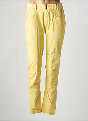 Pantalon slim taille élastique taille normale jaune LOOKING FOR WILD femme
