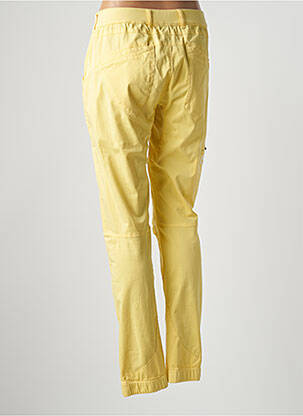 Pantalon slim taille élastique taille normale jaune LOOKING FOR WILD femme
