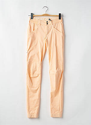 Pantalon slim taille élastique taille normale orange LOOKING FOR WILD femme