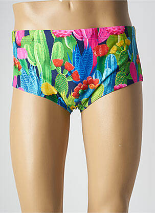 Slip de bain effet matière satinée vert FUNKY TRUNKS homme