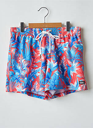 Short de bain imprimé tie and dye rouge FUNKY TRUNKS homme