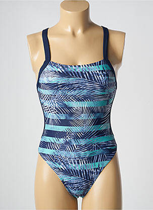 Maillot de bain 1 pièce imprimé fantaisie brassieres bleu FUNKITA femme