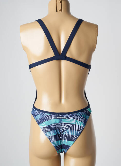 Maillot de bain 1 pièce bleu FUNKITA pour femme