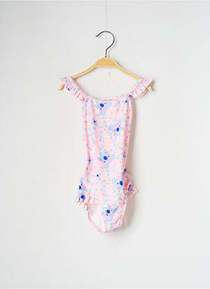 Maillot de bain 1 pièce tissage satiné rose SPEEDO fille