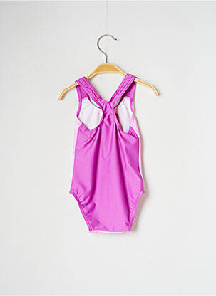 Maillot de bain 1 pièce tissage satiné rose SPEEDO fille