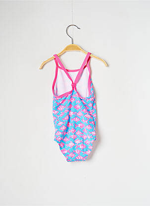 Maillot de bain 1 pièce tissage satiné bleu FUNKITA fille