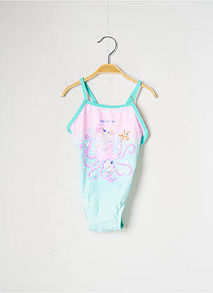 Maillot de bain 1 pièce imprimé animal bleu SPEEDO fille