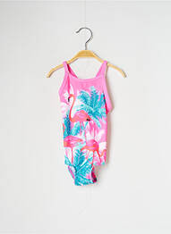 Maillot de bain 1 pièce imprimé tie and dye rose FUNKITA fille