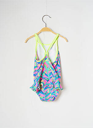 Maillot de bain 1 pièce tissage satiné rose FUNKITA fille
