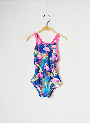 Maillot de bain 1 pièce imprimé tie and dye bleu FUNKITA fille
