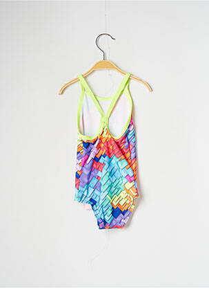 Maillot de bain 1 pièce tissage satiné bleu FUNKITA fille