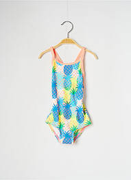 Maillot de bain 1 pièce tissage satiné bleu FUNKITA fille