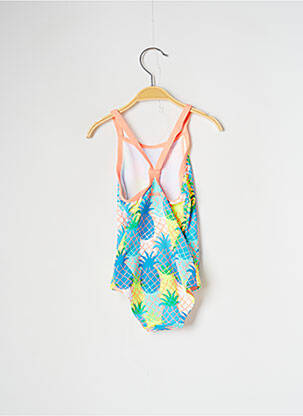 Maillot de bain 1 pièce tissage satiné bleu FUNKITA fille