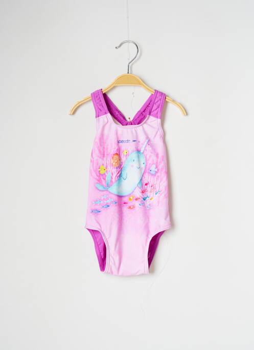 Maillot de bain 1 pièce rose SPEEDO pour fille