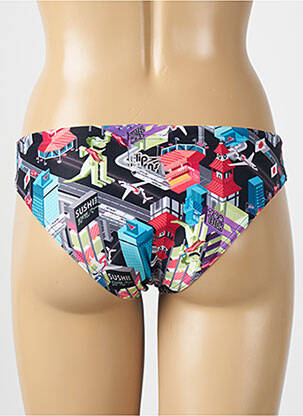 Bas de maillot de bain imprimé fantaisie culotte noir SPEEDO femme