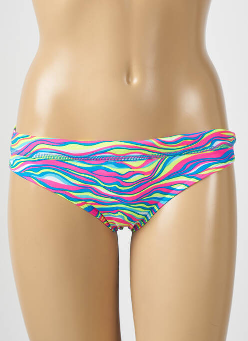 Bas de maillot de bain imprimé fantaisie culotte jaune FUNKITA femme