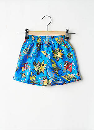 Short de bain effet matière satinée bleu SPEEDO garçon
