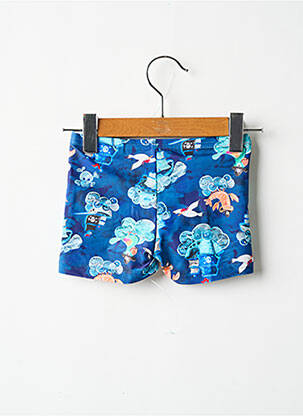Short de bain effet matière satinée bleu SPEEDO garçon