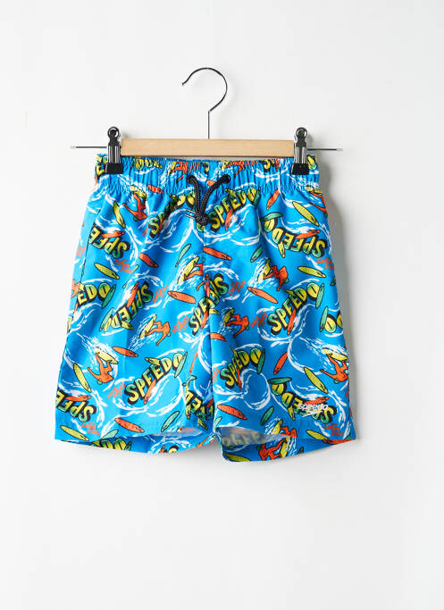 Short de bain effet matière satinée bleu SPEEDO garcon